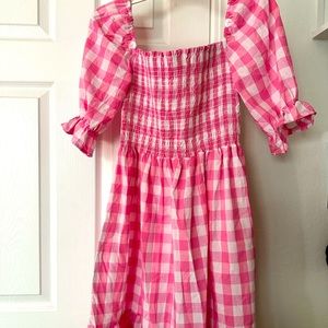 NWOT If She Loves Gingham Pink dress